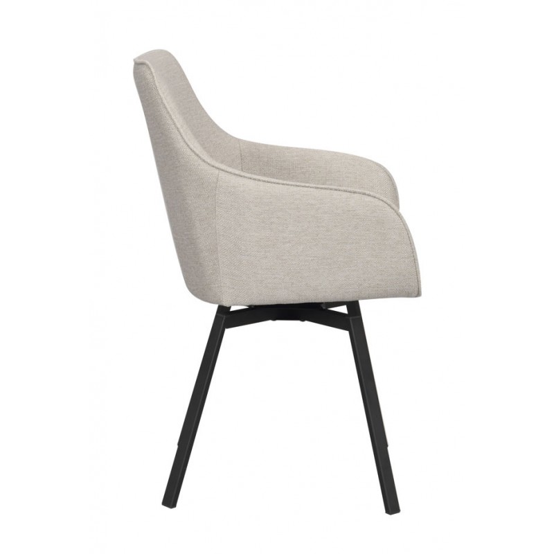 RO Alison Arm Chair Beige/Black